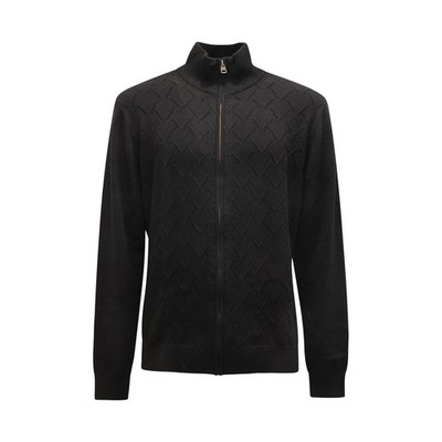 8786AV CARDIGAN UOMO SMITHY'S ENGLAND MAN WOOL BLEND FULL-ZIP SWEATER