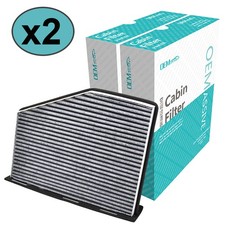 1K1819653B Pollen Cabin Air Filter For VW Golf GTI Jetta Passat Rabbit Beetle 2x