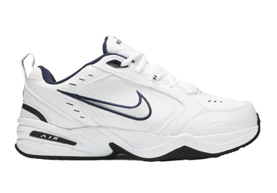 SIZE 13 - NEW Nike Air Monarch IV 4E Wide 416355 102 MENS White/Metallic Silve