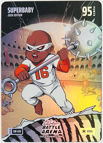 2026 Bo Jackson Battle Arena SuperBaby Colosseum Battlefoil CBF-639 Steel SP