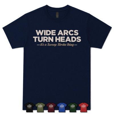 WIDE ARCS TURN HEADS SWEEP STROKER T-SHIRT Seekajak