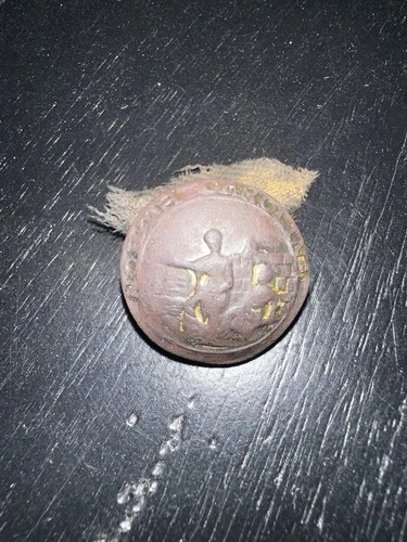 Original Civil War Era Confederate North Carolina Seal Button With Backing