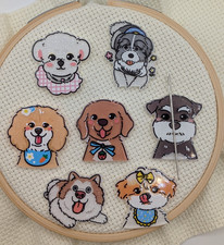 Dog Glitter Magnetic Needle Minder - You Choose
