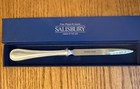 Salisbury Fine Metal Artisans Pewter Letter Opener, Beaded Handle Trim, NIB — photo 1
