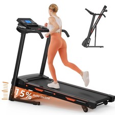 15 Auto Incline Treadmills 400LBS Heavy Duty Capacity 3.25HP Folding SORG