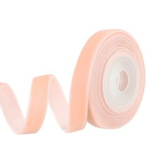 0.35" x 2.18 Yard Ribbon Single Faced Velvet Spool for DIY Pink