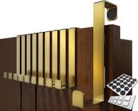 4Smile TüRhaken Zum EinhäNgen - 10Er Set, Fb. Gold - Edelstahl Kleiderhaken TüR