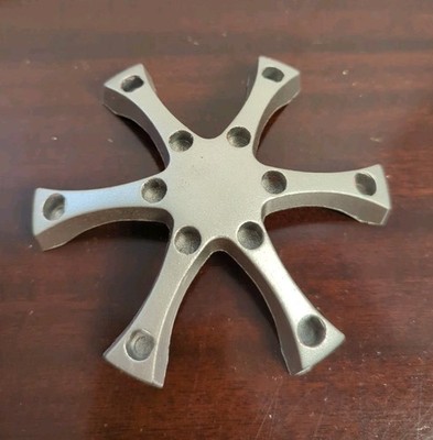 Vintage Viking Craft Star Lite Cluster Candle Holder MCM Atomic Metal Candlehold