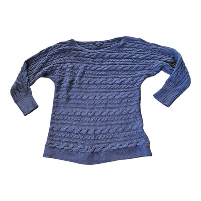 Banana Republic Factory Small Grayish Purple Long Sleeve Knit Pullover Sweater