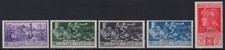COLONIE EGEO RODI 1930 FERRUCCI 5 VALORI G.O MH* FRESCHI