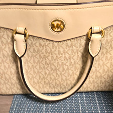 Michael Kors Medium Logo Satchel Top Handle B...