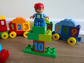 LEGO DUPLO Number Train (10558) and Blocks, ALMOST COMPLETE with additional BOX