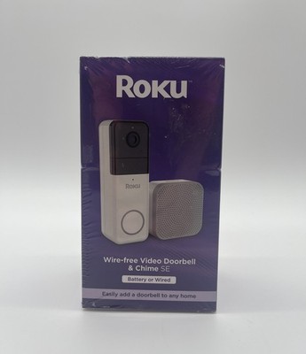 Roku Wire-Free Video Doorbell & Chime SE | 1440p HD WiFi Smart Cam NEW
