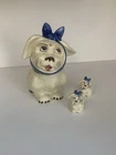 Shawnee Pottery Muggsy Dog Cookie Jar with matching Salt & Pepper Shaker