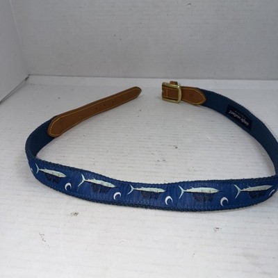 Simply Southern Men s Sail Fish Blue Belt Size 32 Waist