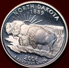 Uncirculated Proof 2006-S North Dakota Silver Statehood Quarter — photo 2