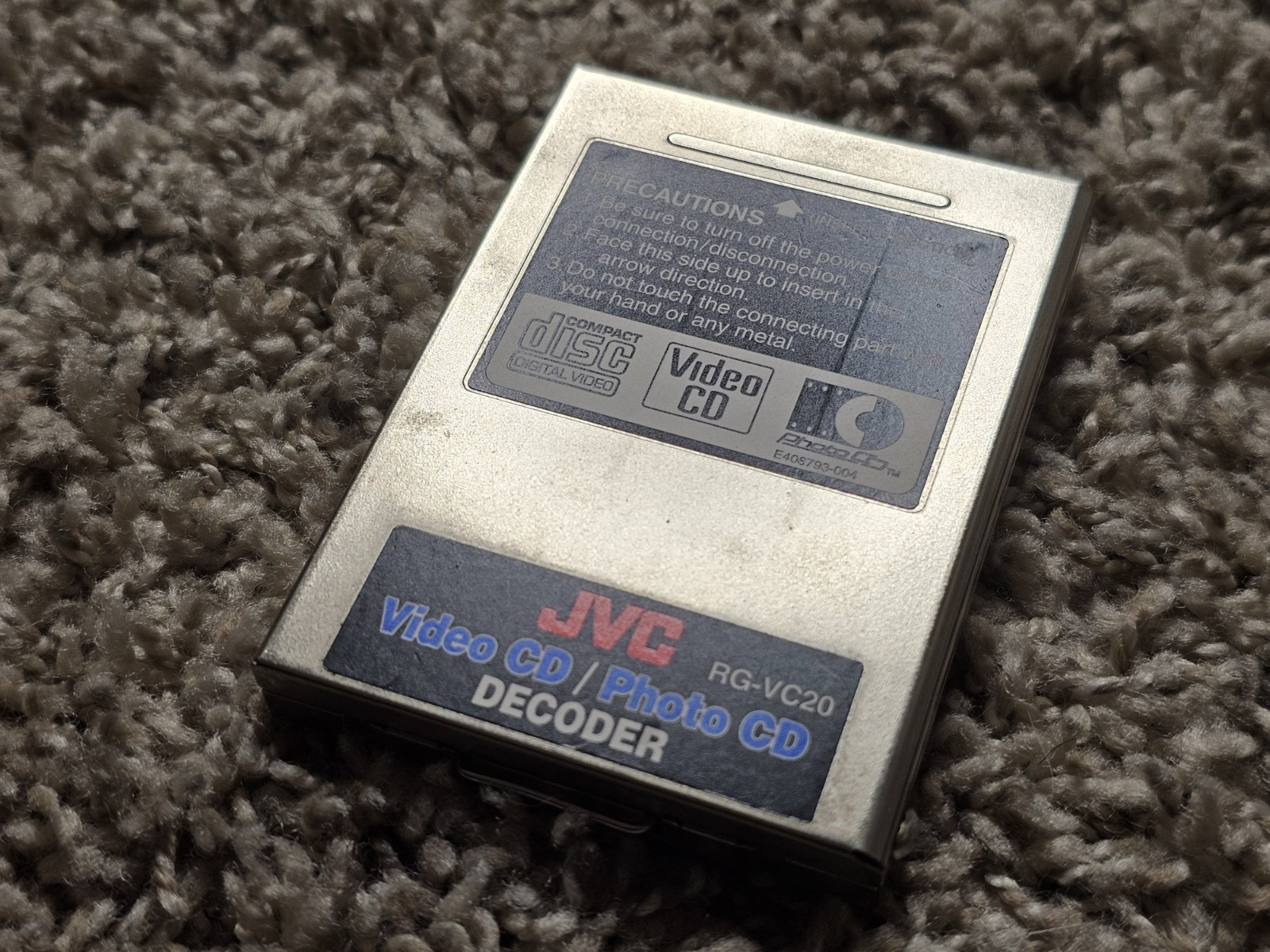 Sega Saturn JVC Video CD Card Photo RG-VC20 VCD MPEG Movie Decoder Graphics SS