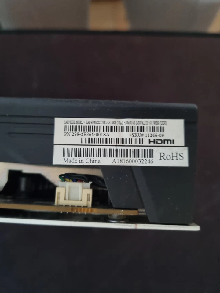 SAPPHIRE PULSE Radeon RX 570 8GB GDDR5 Scheda Video (Usata Per Mining) - Immagine 2 di 2