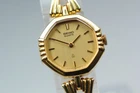 Vintage 1999 [Exc+5] Seiko Exceline 1400-5200 Gold Dial Quartz  Watch From JAPAN