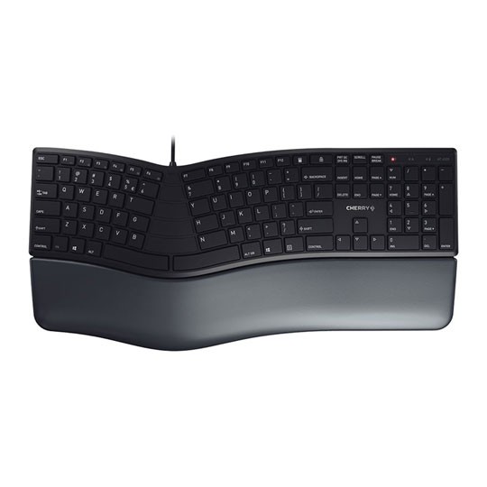 Cherry KC 4500 Ergo USB Wired Ergonomic Keyboard UK Black - Image 6