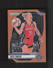 2024 Panini Prizm WNBA #42 Julie Vanloo Orange Prizms #/99