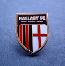 MALLABY FOOTBALL CLUB BUTTERFLY PIN BADGE