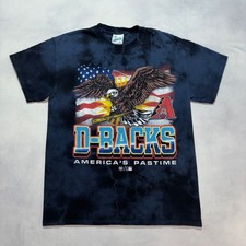 Arizona Diamondbacks T-Shirt Men's M MLB Eagle American Flag Vintage USA Y2K