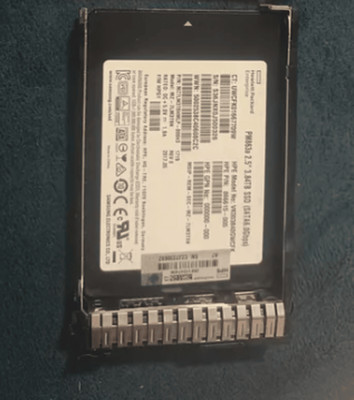 HPE 3.84TB Enterprise SATA 2.5'' SSD VK003840GWCFK - 100% Health (Without Caddy)