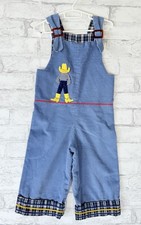 Thee And Me Cowboy Gingham Romper Jumpsuit One Piece 4T Reversible Outfit