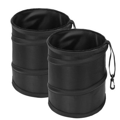 2Packs 2 Gallons New Leakproof Car Trash Can, Compact Trash Can Pop-up Collapsib