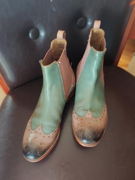 Women Melvin & Hamilton Boots Turquoise Leather 36