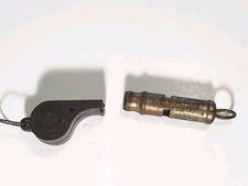 Antique Municipal Police Policeman Brass Whistle USA Best Maid Coach