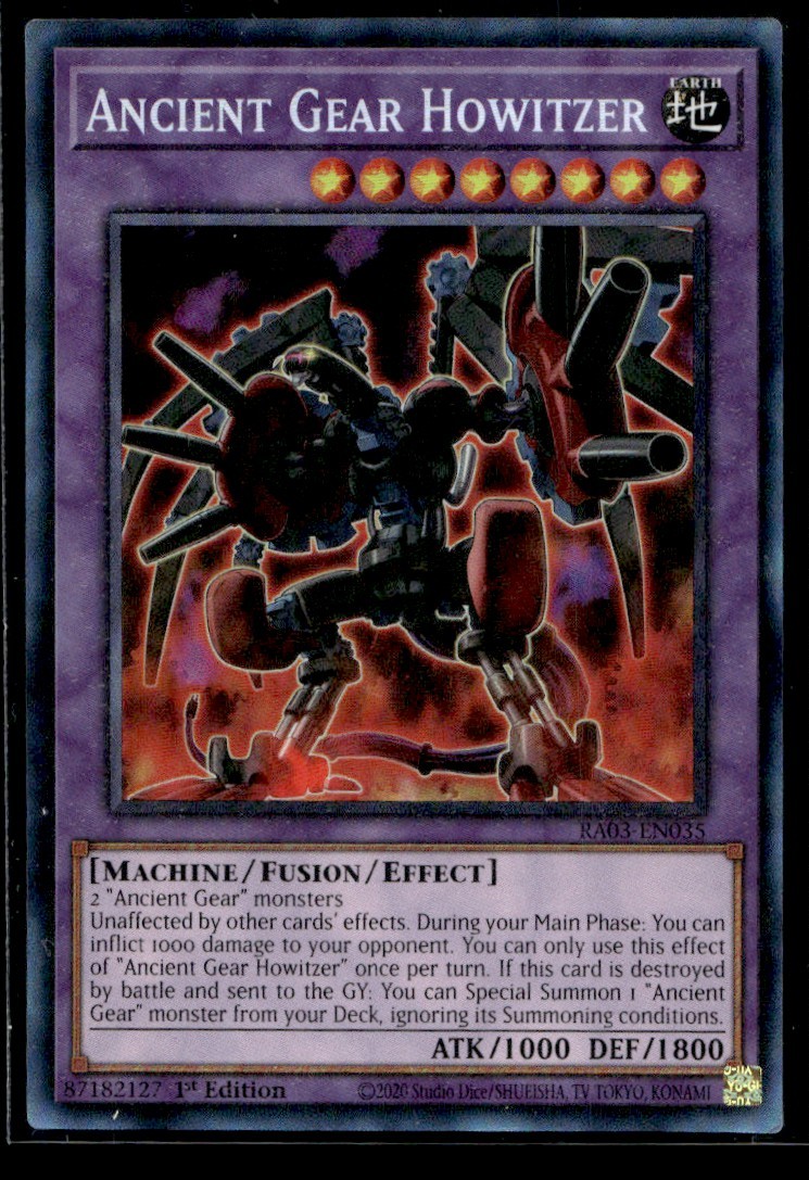 Ancient Gear Howitzer (PCR) - RA03-EN035 - YuGiOh | Buy 3 Get 5 Free