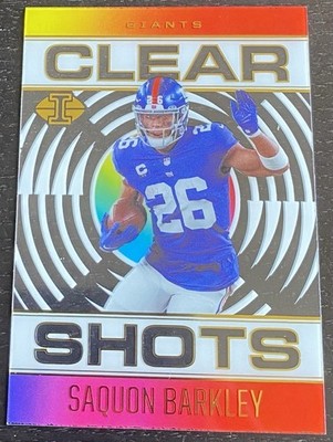 2021 Panini Illusions #CS-7 Saquon Barkley Clear Shots