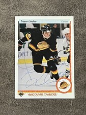 1990-91 Upper Deck Trevor Linden #256 Canucks AUTO Signed Autograph!