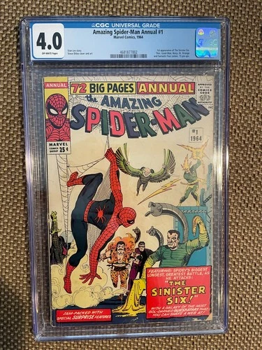 The AMAZING SPIDER-MAN 72 Big Pages ANNUAL #1 CGC 4.0