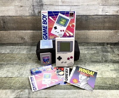 1989 Nintendo Game Boy DMG-01 Console System W/ Tetris & Original Box Works Read