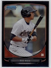 2013 Rio Ruiz Bowman Chrome Black Refractor    RC 10/99    #BCP83 (A3539)