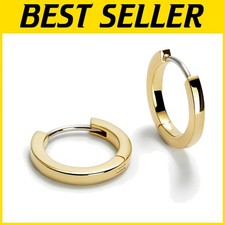 Stylish Huggie Hoops - 14K Gold Plated Water-Resistant