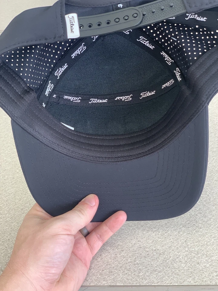 Gorra ajustable Titleist Golf 2023 Diego Snapback negra/blanca Foto 4 de 4