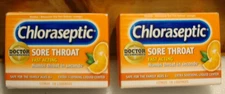 2 Chloraseptic Soothing Sore Throat Lozenges Fast Acting Numbs 18ct EACH 6/26