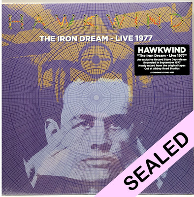 Hawkwind The Iron Dream Live 1977 LP Cherry Red 2023 RSD Clean Vinyl Sealed #92m