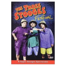 Three Stooges Festival On DVD With Moe Curly Howard And Larry Fine  D32
