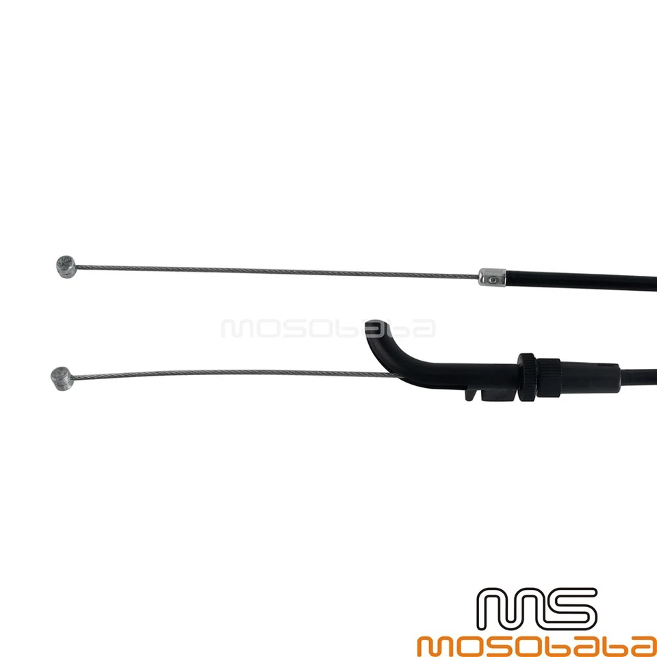 Black Motocycle Throttle Cable Wires line Fit For Kawasaki Ninja 250R 2008-2012 - Image 4 of 4