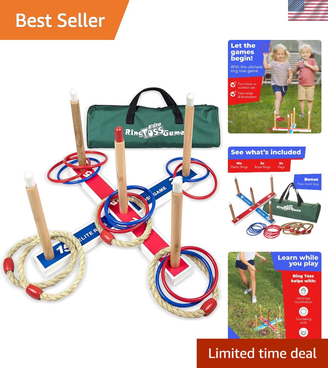 Exciting Ring Toss Game for Kids & Adults - Perfect for Backyard Gatherings!