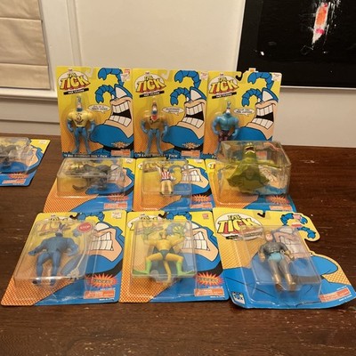Vtg  THE TICK BUNDLE Cartoon 6'' Figure New 9 figures SEALED.  1994-1995