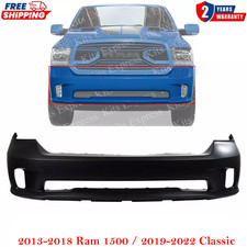 Primed Front Bumper Cover For 2013-2018 Dodge Ram 1500 Sport Express Primed Front Bumper Cover For 2013-2018 Dodge Ram 1500 Sport Express