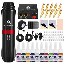Tattoo Kit for Beginners, Rotary Tattoo Pen Kit with Power Supply Foot Peda...