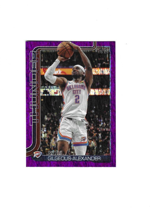 2025-26 Topps Shai Gilgeous-Alexander Purple Foil 234/250 #115