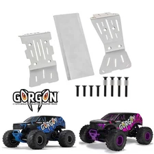 Stainless Steel Chassis Armor Skid Plates Set For ARRMA 1/10 2WD Gorgon Monster